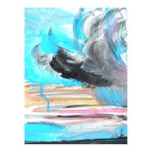 Abstract Ocean Storm Expressionist