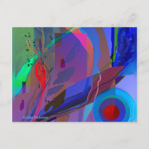 Abstract Ocean View postcard
