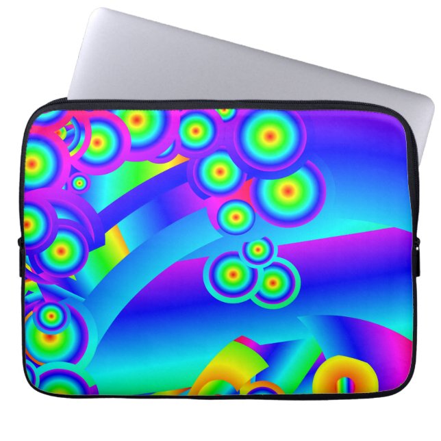 Abstract Ocean waves Electronics Bag (Front)