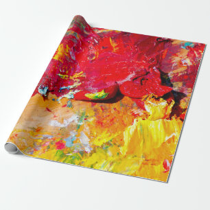 Abstract Of Artist Palette Wrapping Paper