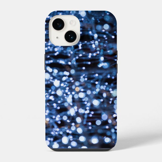Abstract Of Blue Lights iPhone Case (Back)