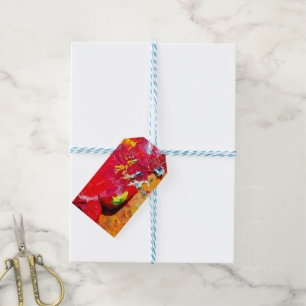 Abstract Of Cheerful Artist Palette Gift Tags