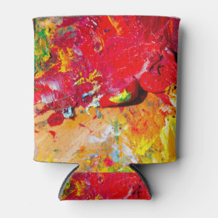 Abstract Of Colourful Artist Palette Can Cooler