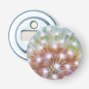 Abstract of dandelion seed head bottle opener