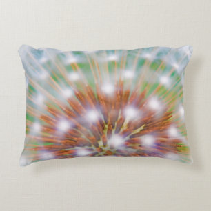 Abstract of dandelion seed head decorative cushion