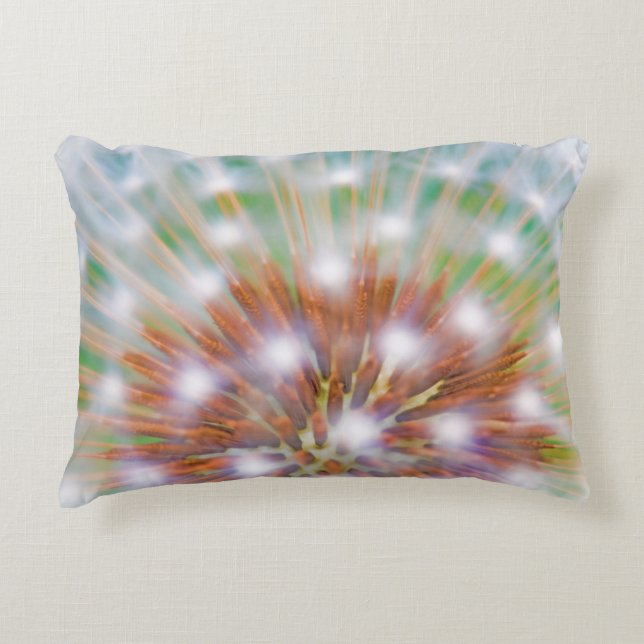 Abstract of dandelion seed head decorative cushion (Front)