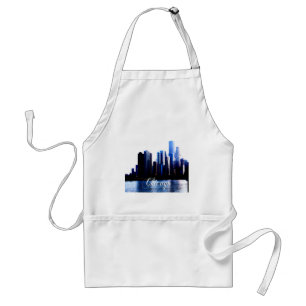 Abstract of Downtown Chicago effects Standard Apron