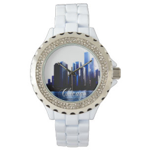 Abstract of Downtown Chicago effects Watch