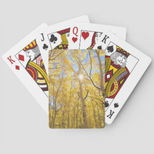 Abstract of Gilia Amidst Wildflowers California Playing Cards