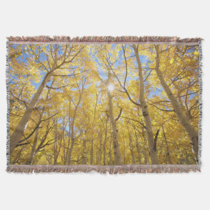 Abstract of Gilia Amidst Wildflowers California Throw Blanket