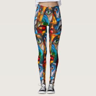 Abstract of girl's leggings