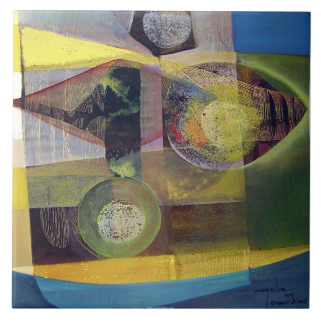 Abstract of Landscape Buenos Aires 22x17.25 Tile (Front)