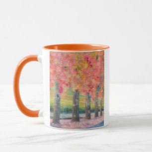 Abstract of Napa Valley trees Mug