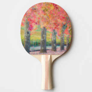 Abstract of Napa Valley trees Ping Pong Paddle