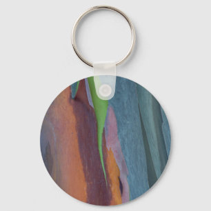 Abstract Of Rainbow Gum Tree Key Ring