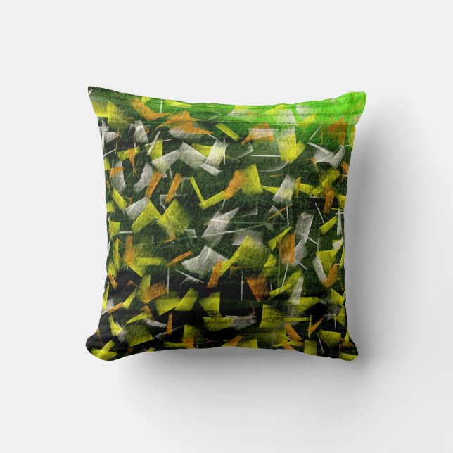 Abstract Oil & Acrylic Painting Cushion (Front)