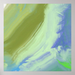 abstract oil art poster