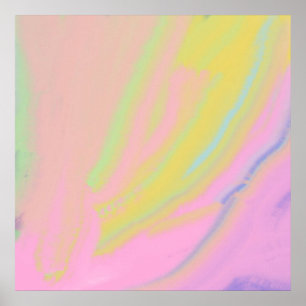 abstract oil art poster