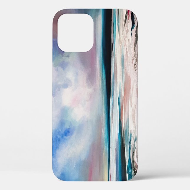 Abstract Oil Canvas: Contemporary Texture Case-Mate iPhone Case (Back)
