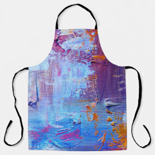 Abstract Oil: Canvas Texture Background Apron