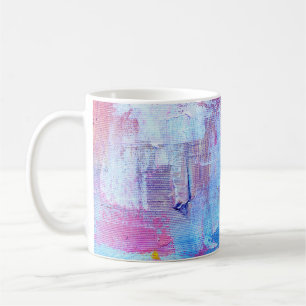 Abstract Oil: Canvas Texture Background Coffee Mug
