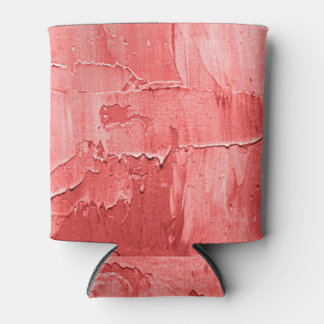 Abstract oil paint, canvas texture. can cooler