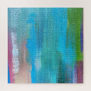 Abstract Oil Paint Canvas Texture Jigsaw Puzzle