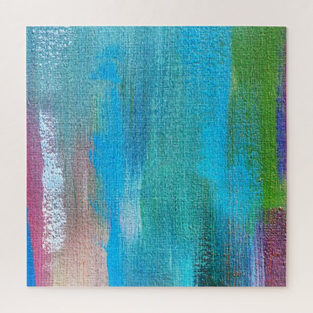 Abstract Oil Paint Canvas Texture Jigsaw Puzzle (Vertical)