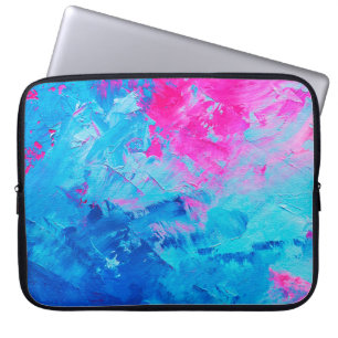abstract oil paint texture on canvas, background laptop sleeve