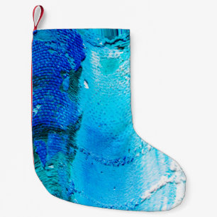 Abstract oil paint texture on canvas, background. small christmas stocking