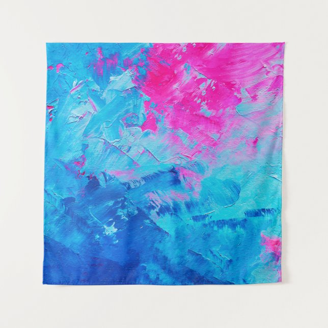 abstract oil paint texture on canvas, background tapestry (Front)