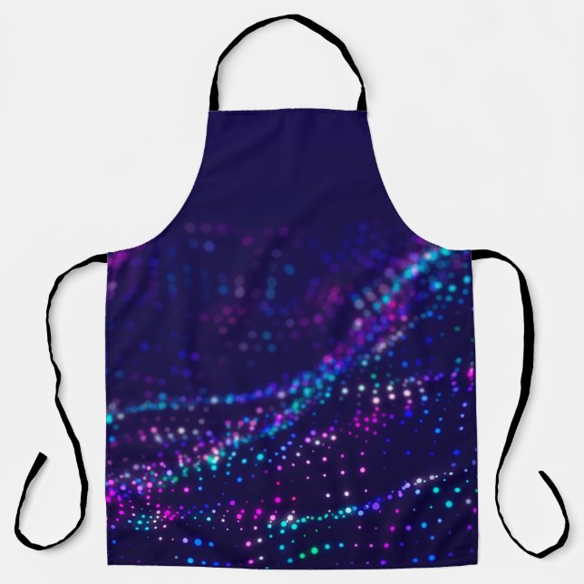 abstract oil paint texture on canvas, backgroundba apron (Front)