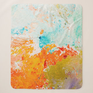 abstract oil paint texture on canvas, backgroundba sherpa blanket