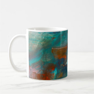 Abstract oil painting background. Oil on canvas te Coffee Mug