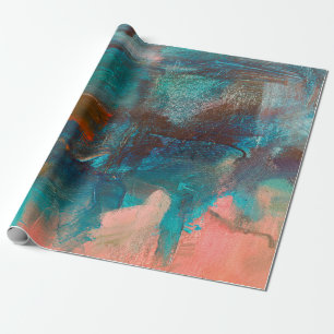Abstract oil painting background. Oil on canvas te Wrapping Paper