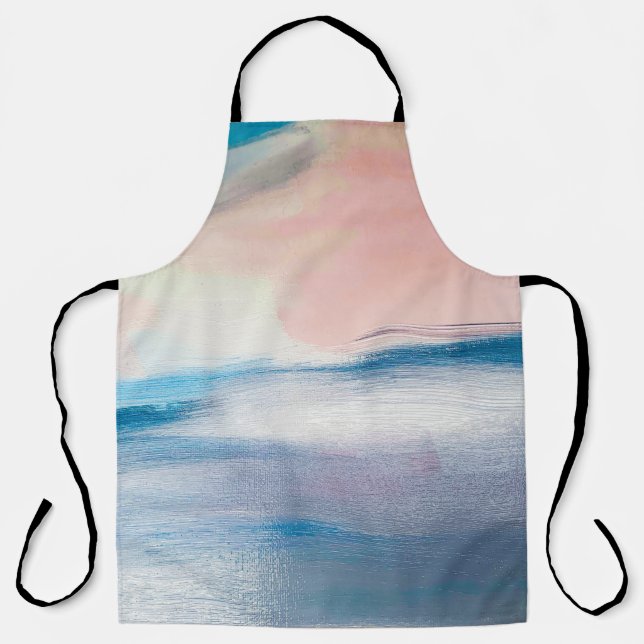 Abstract oil painting, canvas texture. apron (Front)
