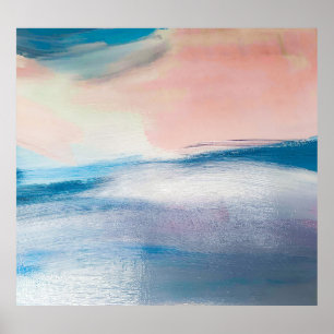 Abstract oil painting, canvas texture. poster