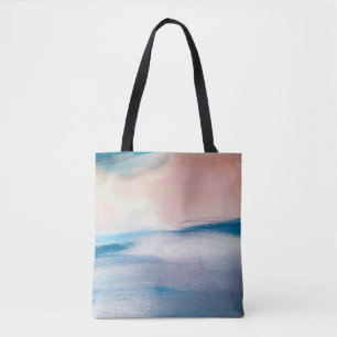 Abstract oil painting, canvas texture. tote bag