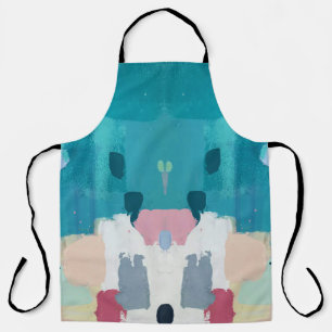 Abstract oil painting, colourful texture. apron