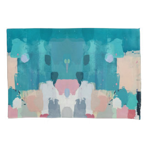Abstract oil painting, colourful texture. pillowcase