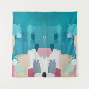 Abstract oil painting, colourful texture. tapestry