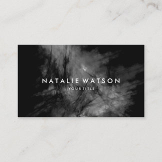 Abstract Oil Painting Dark Monochrome Business Card
