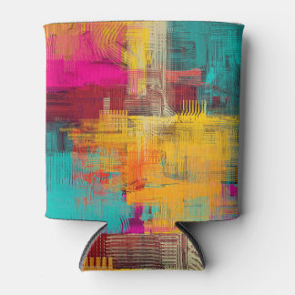 Abstract oil painting, expressive background. can cooler