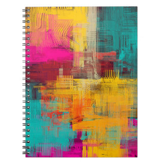 Abstract oil painting, expressive background. notebook