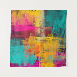 Abstract oil painting, expressive background. tapestry