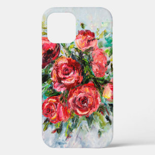 abstract oil painting of beautiful fresh bouquet  iPhone 12 case