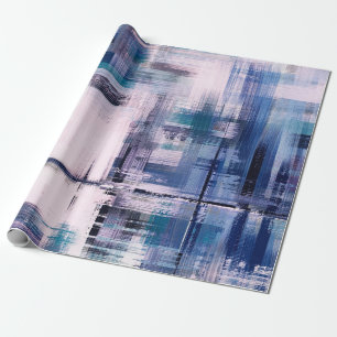Abstract oil painting on canvas, hand drawn artwor wrapping paper