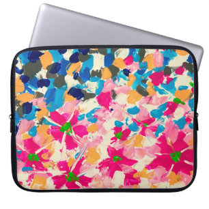  abstract oil painting on canvas. Multi coloured w Laptop Sleeve