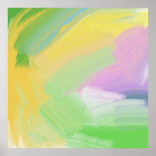 abstract oil painting poster