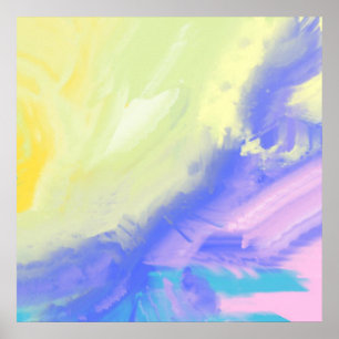abstract oil painting poster